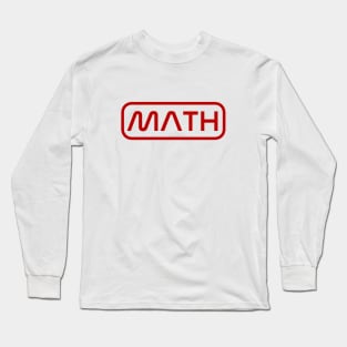 Math - Nasa Worm Outlined Long Sleeve T-Shirt